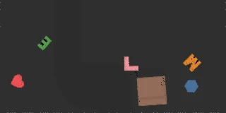 Initial CLIPort scene for packing shapes